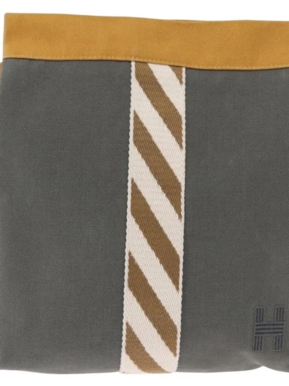 HERMES Jimetu Jumping Pouch Canvas Gray Auth - Picture 3 of 15